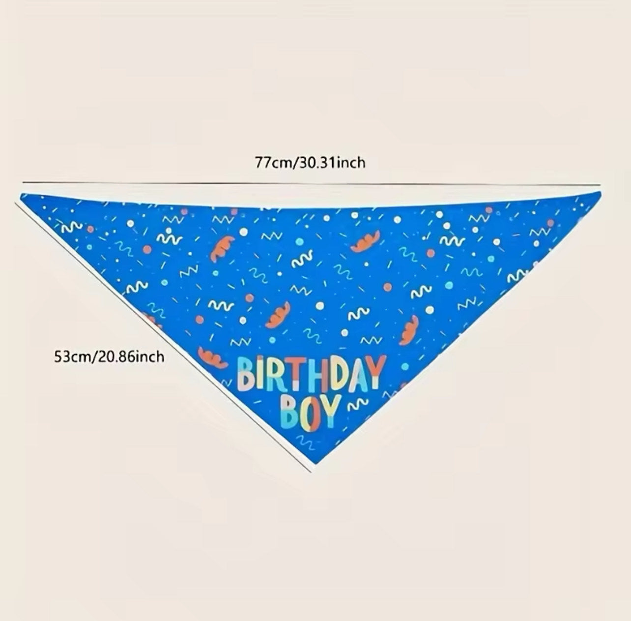 Birthday Girl Bandana - Neck Size: 30 inch