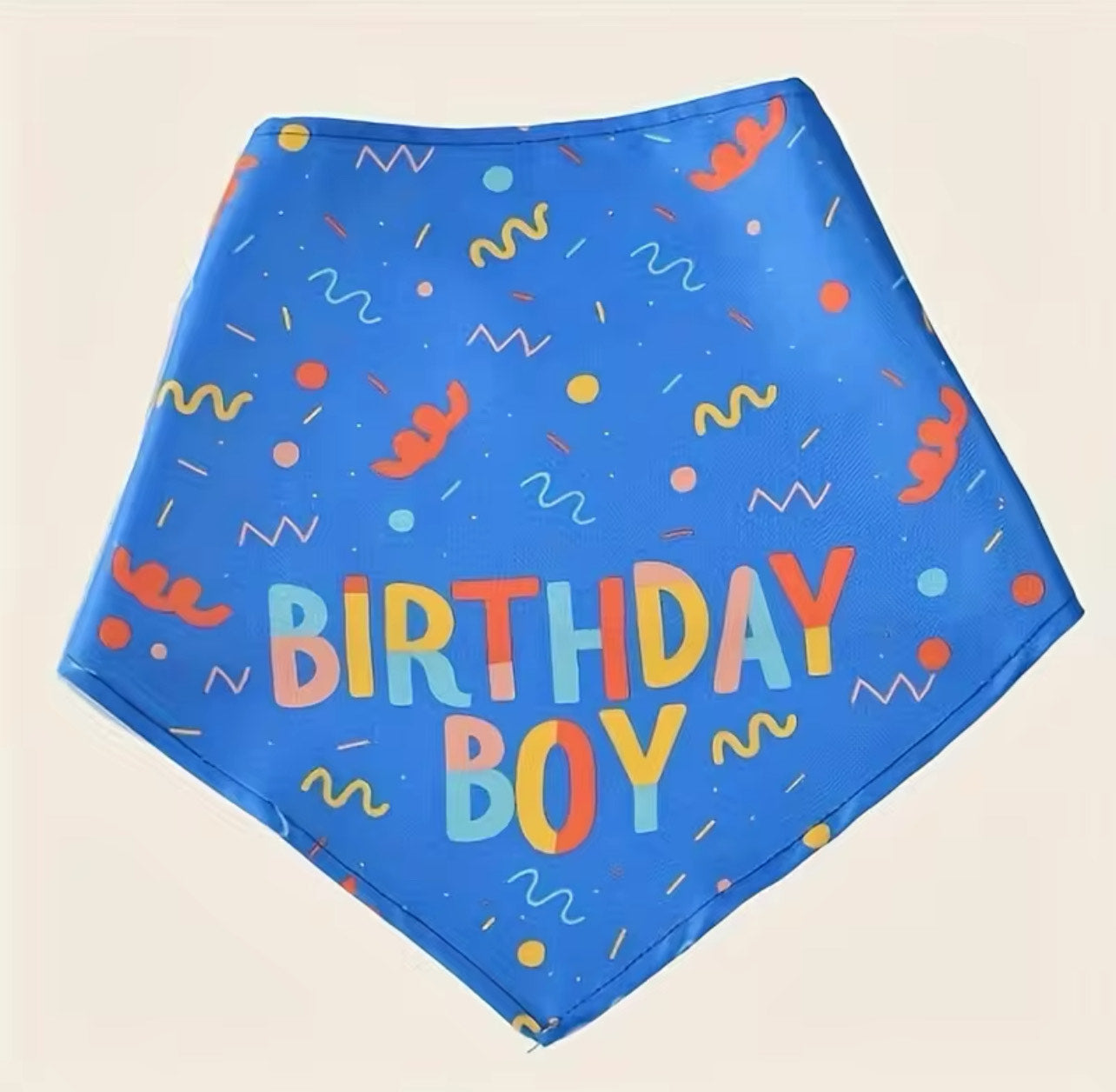 Birthday Boy Dog Bandana - Neck Size: 30inch