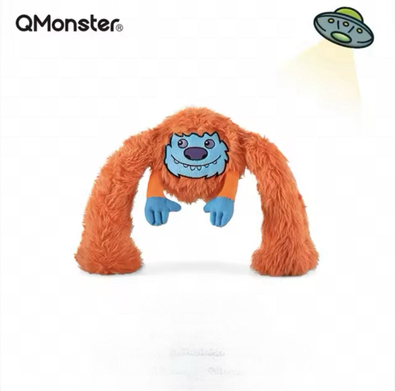 Q-monster plush toy, voice toy, squeaky ball, interactive dog toy, big dog, chew, the gorilla