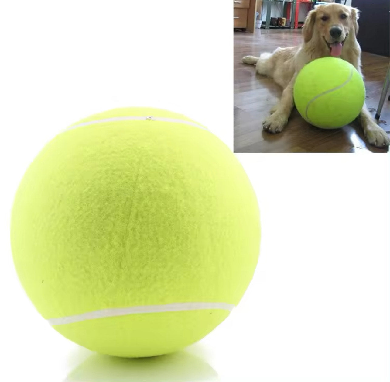 Giant 9.5inch Tennis Ball for Dog Chew Toy Pet Dog Interactive Toys Big Inflatable Tennis Ball