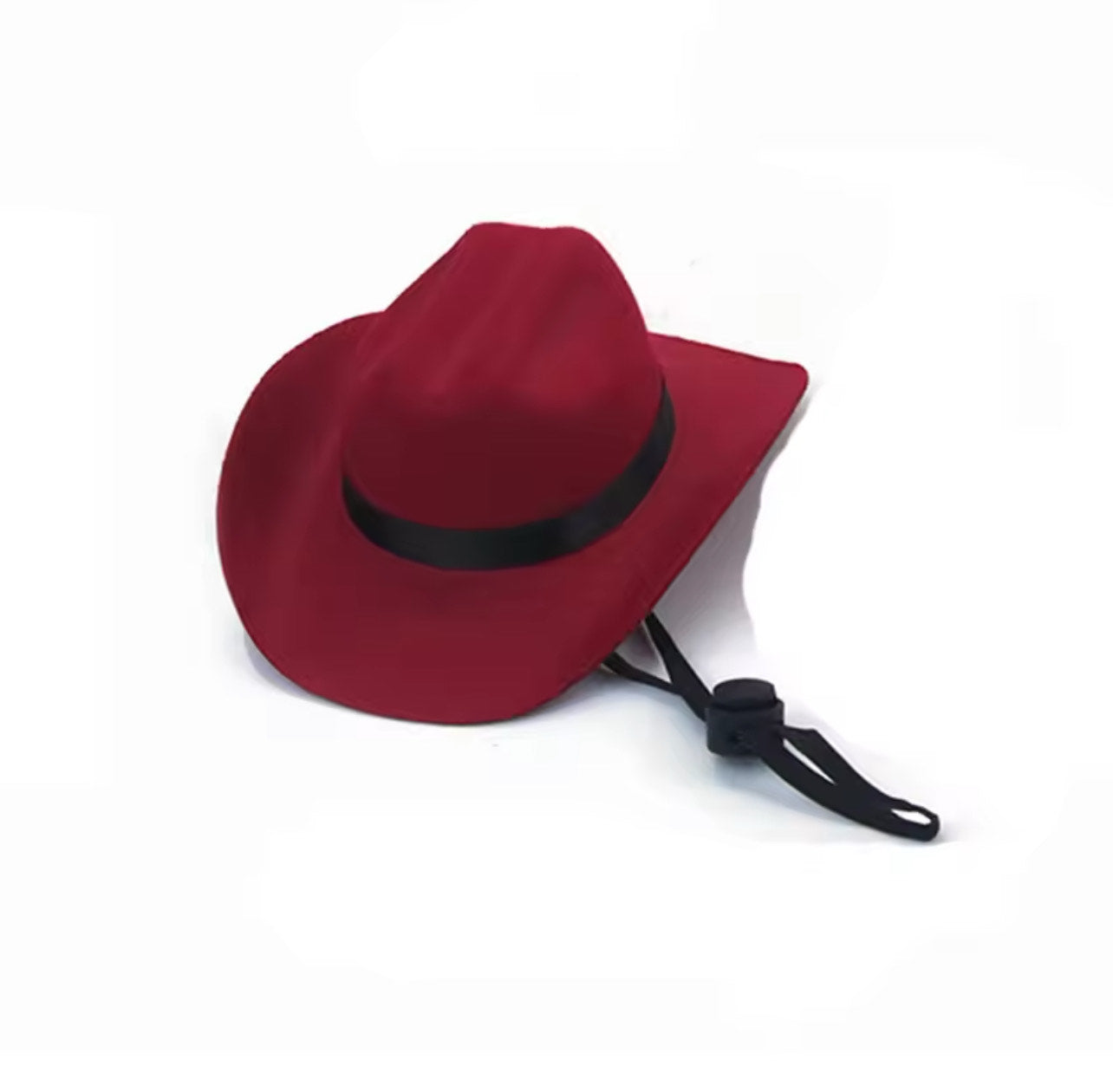 Dog Cowboy Hat Adjustable - Red